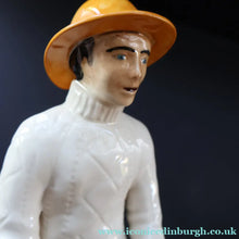 Load image into Gallery viewer, Vintage 1970s Isle of Lewis Fisherman with Creel; Coll Pottery - Scottish Pottery
