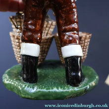 Load image into Gallery viewer, Vintage 1970s Isle of Lewis Fisherman with Creel; Coll Pottery - Scottish Pottery
