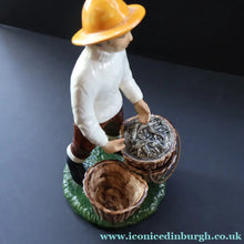 Load image into Gallery viewer, Vintage 1970s Isle of Lewis Fisherman with Creel; Coll Pottery - Scottish Pottery
