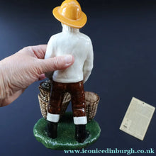 Load image into Gallery viewer, Vintage 1970s Isle of Lewis Fisherman with Creel; Coll Pottery - Scottish Pottery
