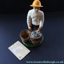 Load image into Gallery viewer, Vintage 1970s Isle of Lewis Fisherman with Creel; Coll Pottery - Scottish Pottery
