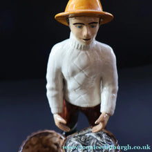 Load image into Gallery viewer, Vintage 1970s Isle of Lewis Fisherman with Creel; Coll Pottery - Scottish Pottery
