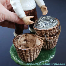 Load image into Gallery viewer, Vintage 1970s Isle of Lewis Fisherman with Creel; Coll Pottery - Scottish Pottery
