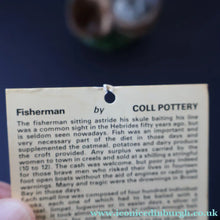 Load image into Gallery viewer, Vintage 1970s Isle of Lewis Fisherman with Creel; Coll Pottery - Scottish Pottery
