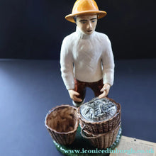 Load image into Gallery viewer, Vintage 1970s Isle of Lewis Fisherman with Creel; Coll Pottery - Scottish Pottery
