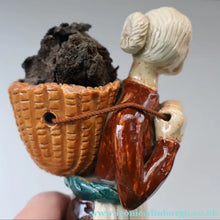 Load image into Gallery viewer, SCOTTISH POTTERY Figurine: Vintage 1970s Isle of Lewis Peat Carrier; Coll Pottery
