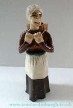 Load image into Gallery viewer, SCOTTISH STUDIO POTTERY Figurine: Vintage 1970s Isle of Lewis Peat Carrier; Coll Pottery

