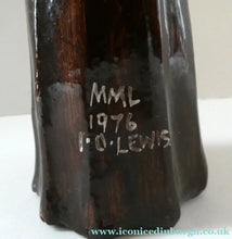 Load image into Gallery viewer, SCOTTISH STUDIO POTTERY Figurine: Vintage 1970s Isle of Lewis Peat Carrier; Coll Pottery
