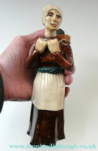 Load image into Gallery viewer, SCOTTISH STUDIO POTTERY Figurine: Vintage 1970s Isle of Lewis Peat Carrier; Coll Pottery
