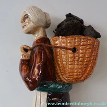 Load image into Gallery viewer, SCOTTISH POTTERY Figurine: Vintage 1970s Isle of Lewis Peat Carrier; Coll Pottery
