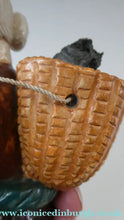 Load image into Gallery viewer, SCOTTISH STUDIO POTTERY Figurine: Vintage 1970s Isle of Lewis Peat Carrier; Coll Pottery
