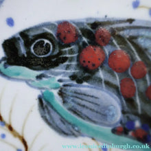 Load image into Gallery viewer, SCOTTISH POTTERY. Hand-Painted Fish Decoration HIGHLAND Stoneware Plate 
