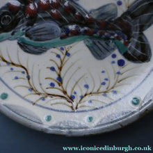 Load image into Gallery viewer, SCOTTISH POTTERY. Hand-Painted Fish Decoration HIGHLAND Stoneware Plate 
