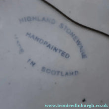 Load image into Gallery viewer, SCOTTISH POTTERY. Hand-Painted Fish Decoration HIGHLAND Stoneware Plate 
