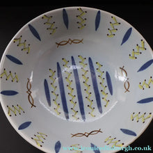 Load image into Gallery viewer, SCOTTISH POTTERY. Huge 1950s BUCHAN Portobello Pottery Stoneware Decorative Bowl. HEBRIDES Pattern - Scottish Pottery

