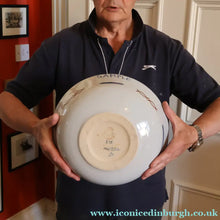 Load image into Gallery viewer, SCOTTISH POTTERY. Huge 1950s BUCHAN Portobello Pottery Stoneware Decorative Bowl. HEBRIDES Pattern - Scottish Pottery
