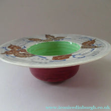Load image into Gallery viewer, 1930s Richard Amour Posy Dish with Painted Autumn Leaves
