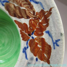 Load image into Gallery viewer, 1930s Richard Amour Posy Dish with Painted Autumn Leaves
