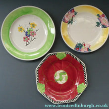 Load image into Gallery viewer, SCOTTISH POTTERY. Job Lot of 1920s BOUGH Pottery Plates. All painted by Richard Amour
