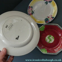 Load image into Gallery viewer, SCOTTISH POTTERY. Job Lot of 1920s BOUGH Pottery Plates. All painted by Richard Amour
