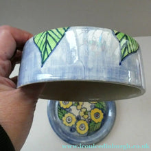 Load image into Gallery viewer, Scottish Lady Painter 1920s Art Pottery Hand Painted Cheese Dome
