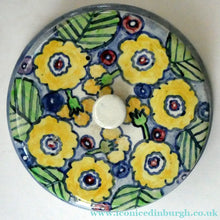 Load image into Gallery viewer, Scottish Lady Painter 1920s Art Pottery Hand Painted Cheese Dome
