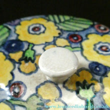 Load image into Gallery viewer, Scottish Lady Painter 1920s Art Pottery Hand Painted Cheese Dome
