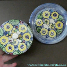 Load image into Gallery viewer, Scottish Lady Painter 1920s Art Pottery Hand Painted Cheese Dome
