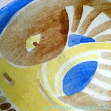 Load image into Gallery viewer, SCOTTISH POTTERY. Scottish Lady Decorator / Painter. 1920s / 1930s Hand-Painted Quiach
