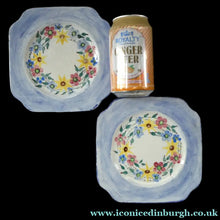 Load image into Gallery viewer, SCOTTISH POTTERY. Scottish Lady Decorator / Painter. 1930s Hand-Painted Pair of Side Plates. 6 3/4 inches
