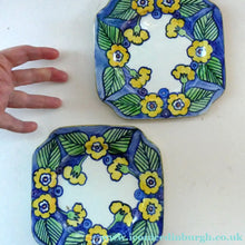 Load image into Gallery viewer, SCOTTISH POTTERY. Scottish Lady Decorator / Painter. 1930s Hand-Painted Pair of Side Plates. 6 3/4 inches

