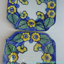 Load image into Gallery viewer, SCOTTISH POTTERY. Scottish Lady Decorator / Painter. 1930s Hand-Painted Pair of Side Plates. 6 3/4 inches
