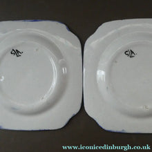 Load image into Gallery viewer, SCOTTISH POTTERY. Scottish Lady Decorator / Painter. 1930s Hand-Painted Pair of Side Plates. 6 3/4 inches
