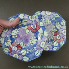 Load image into Gallery viewer, SCOTTISH POTTERY. Scottish Lady Decorator / Painter. 1930s Hand-Painted Pair of Side Plates. 6 inche

