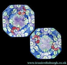 Load image into Gallery viewer, SCOTTISH POTTERY. Scottish Lady Decorator / Painter. 1930s Hand-Painted Pair of Side Plates. 6 inche
