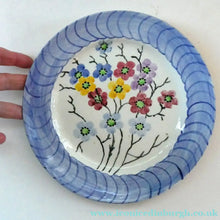 Load image into Gallery viewer, SCOTTISH POTTERY. Scottish Lady Decorator / Painter. 1930s Hand-Painted Plate. 8 3/4 inches Mak Merry Style
