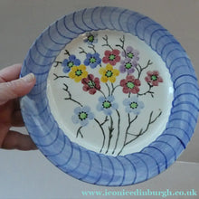 Load image into Gallery viewer, SCOTTISH POTTERY. Scottish Lady Decorator / Painter. 1930s Hand-Painted Plate. 8 3/4 inches Mak Merry Style
