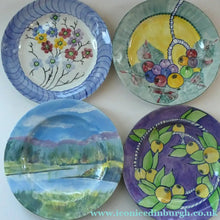 Load image into Gallery viewer, SCOTTISH POTTERY. Scottish Lady Decorator / Painter. 1930s Hand-Painted Plate. 9 inches
