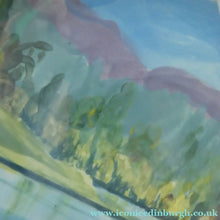 Load image into Gallery viewer, Scottish Pottery Plate. Hand Painted Highland Landscape by R. Carr
