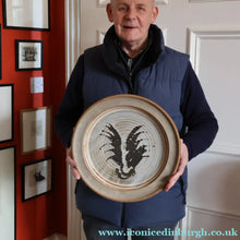 Load image into Gallery viewer, SCOTTISH POTTERY. Large 1970s Rustic Serving Platter. Davey Pottery, Castle Douglas, Kirkcudbrightshire
