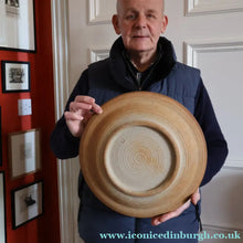 Load image into Gallery viewer, SCOTTISH POTTERY. Large 1970s Rustic Serving Platter. Davey Pottery, Castle Douglas, Kirkcudbrightshire
