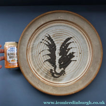 Load image into Gallery viewer, SCOTTISH POTTERY. Large 1970s Rustic Serving Platter. Davey Pottery, Castle Douglas, Kirkcudbrightshire

