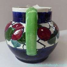 Load image into Gallery viewer, Large Bough Pottery Jug. Hand Painted Rosy Red Apples by Richard Amour; 1920s
