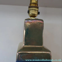 Load image into Gallery viewer, LARGE Margery Clinton Lustre Glaze Lamp Base. Re-wired. 17 inches
