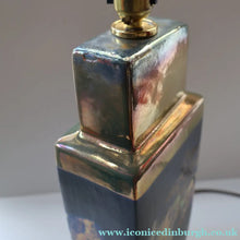 Load image into Gallery viewer, SCOTTISH POTTERY. LARGE Margery Clinton Lustre Glaze Lamp Base. Re-wired
