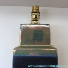 Load image into Gallery viewer, SCOTTISH POTTERY. LARGE Margery Clinton Lustre Glaze Lamp Base. Re-wired
