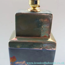 Load image into Gallery viewer, SCOTTISH POTTERY. LARGE Margery Clinton Lustre Glaze Lamp Base. Re-wired
