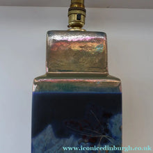 Load image into Gallery viewer, SCOTTISH POTTERY. LARGE Margery Clinton Lustre Glaze Lamp Base. Re-wired
