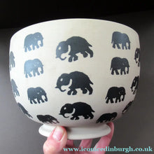 Load image into Gallery viewer, Scottish Anta Pottery Bowl Decorated with Stoneware Elephants
