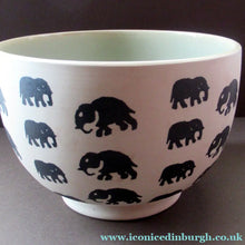 Load image into Gallery viewer, Scottish Anta Pottery Bowl Decorated with Stoneware Elephants
